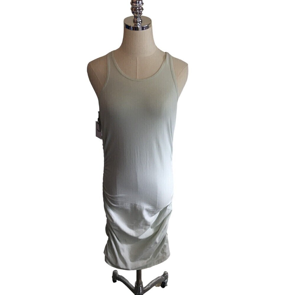 Tna Dress Women's Size Large Green Murmur Grey Sleeveless Malibu Sleeveless